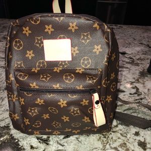 Mini brown backpack